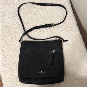 Kate Spade Black Pebbled Leather Crossbody Bag